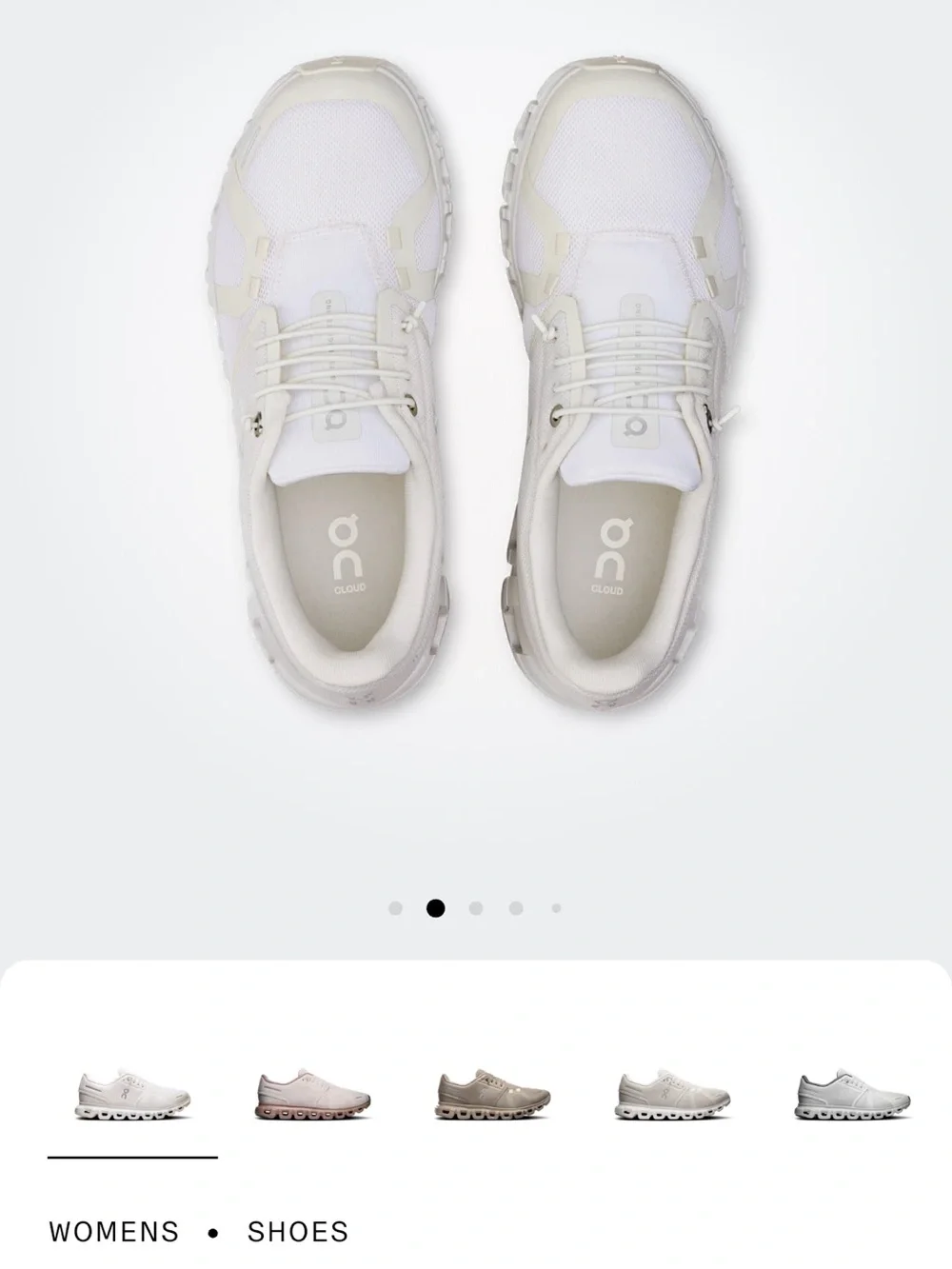 On Running Cloud Sneaker in Off-White